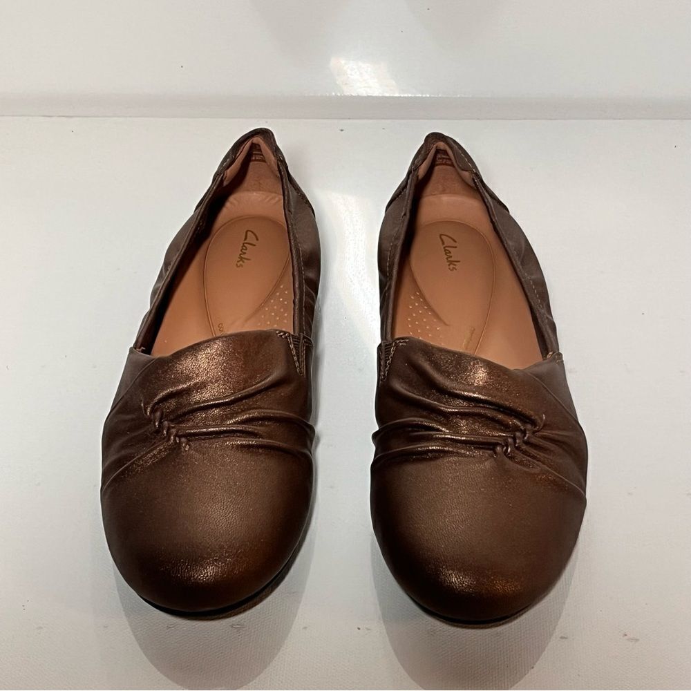Clarks Rena Way Leather Flats - Picture 4 of 7